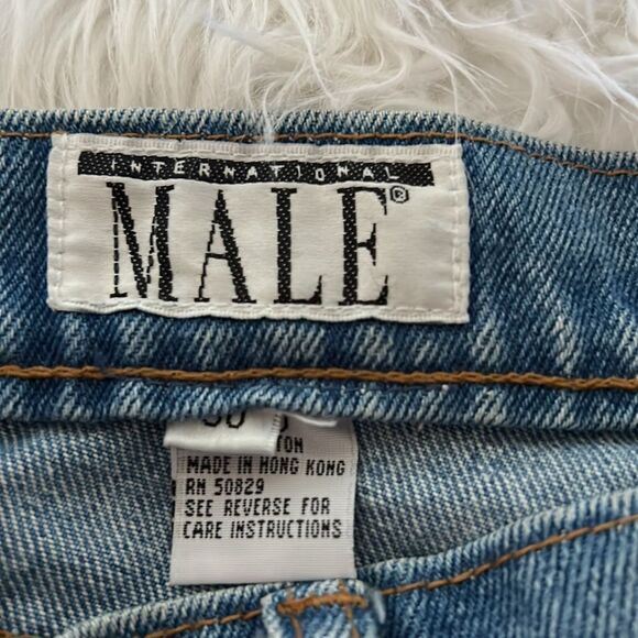 Vintage 90s International Male jeans short USA size 30 - Picture 3 of 5